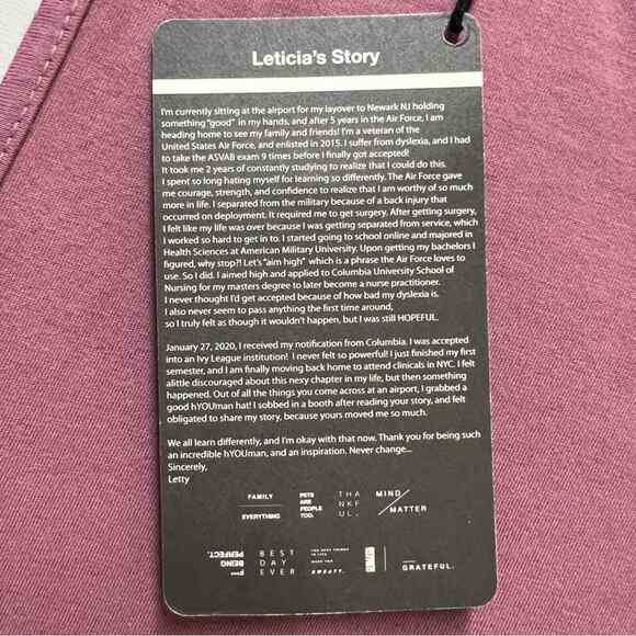 Good hYOUman Good Vibes Tank Top Size Small NWT - Picture 4 of 7